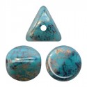 Ilos® par Puca® 5x5 mm Opaque Green Turquoise Bronze - 10 g