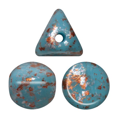 Ilos® par Puca® 5x5 mm Opaque Blue Turquoise Bronze - 10 g