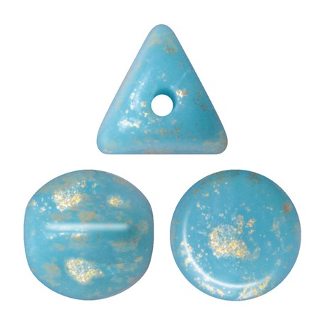 Ilos® par Puca® 5x5 mm Opaque Blue Turquoise Bronze - 10 g
