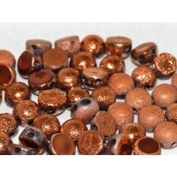 Cabochon Doppio Foro 6 mm Crystal Etched Sunset Full - 10 pz