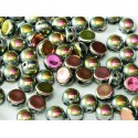 Cabochon Doppio Foro 6 mm Jet Vitrail Full - 10 pz