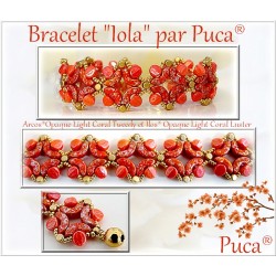 Kit Bracciale Iola By Puca versione Light Coral/Oro (kit materiali)