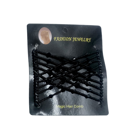 Pettine Magico con Perline in Vetro 90x80 mm, Crystal - 1 pz