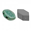 PAROS® par Puca® 7 X 4 mm Opaque Green Turquoise Picasso- 5 g