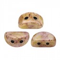 KOS® par Puca® 6 X 3 mm Opaque Mix Rose/Gold Ceramic Look- 10 g