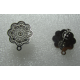 Perno Acciaio Fiore Lavorato 15 mm con farfallina - 2 pz
