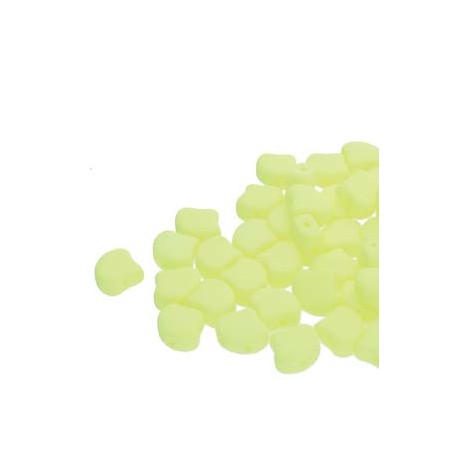 Ginkgo Leaf Bead 7,5 x 7,5 mm Matte Jet - 5 g