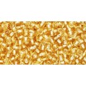Rocailles Toho 11/0 Silver-Lined Light Topaz - 10 g 