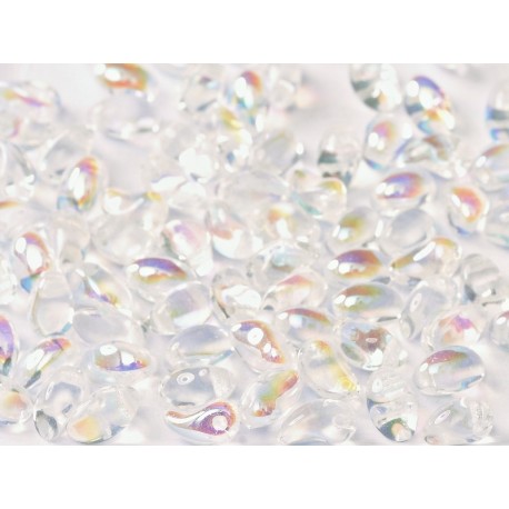 Tulip Petals 4x6 mm Crystal AB - 40 pz