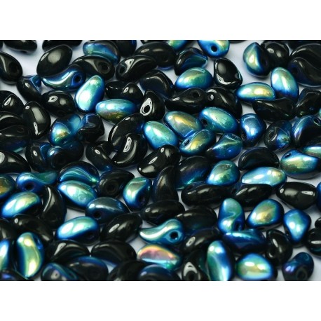 Tulip Petals 4x6 mm Jet AB - 40 pz