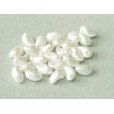 Tulip Petals 4x6 mm Pastel White - 40 pz