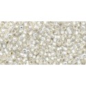 Rocailles Toho 15/0 Silver-Lined Milky White - 10 g