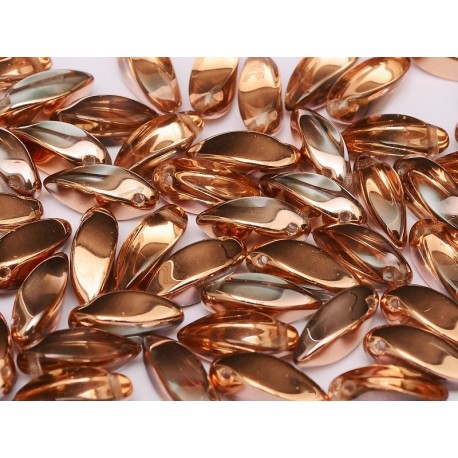 Twists 6x12 mm Crystal Capri Gold - 25 pz