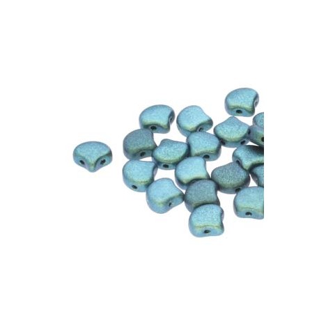 Ginkgo Leaf Bead 7,5 x 7,5 mm Matte Jet - 5 g