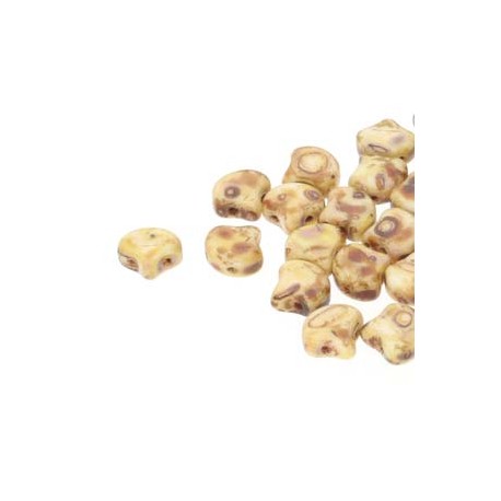 Ginkgo Leaf Bead 7,5 x 7,5 mm Matte Jet - 5 g