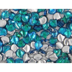 Ginkgo Leaf Bead 7,5 x 7,5 mm Matte Jet - 5 g