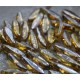Daghe 5x16 mm Yellow Silver Travertin - 20 pz
