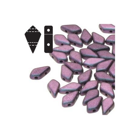 Kite Beads 9 x 5 mm Light Gold Mat - 5 g