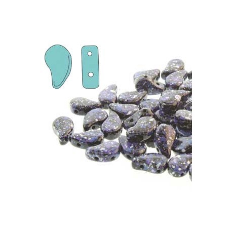 Paisley Duo 8x5 mm Jet Indigo Confetti - 10 g