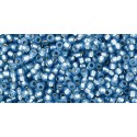Rocailles Toho 15/0 Silver-Lined Milky Montana Blue - 10 g