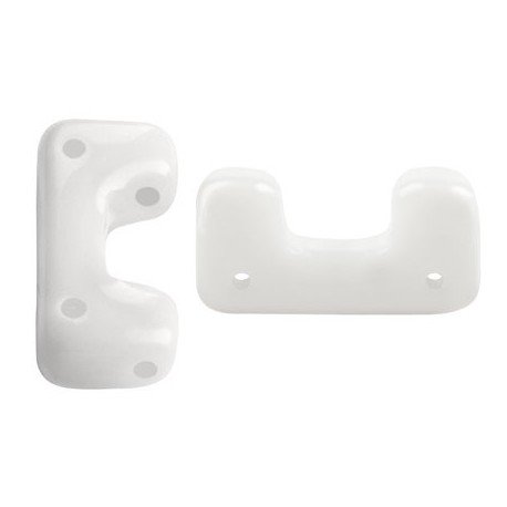 Telos® par Puca® 12x6 mm Opaque White - 10 pz