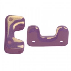 Telos® par Puca® 12x6 mm Opaque Mix Amethyst/Gold Ceramic Look - 10 pz