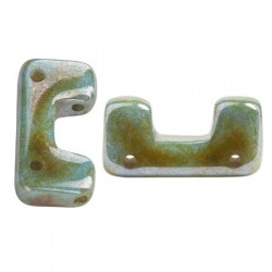 Telos® par Puca® 12x6 mm Opaque Mix Blue/Green Ceramic Look - 10 pz