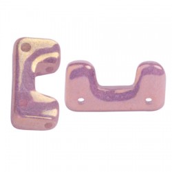 Telos® par Puca® 12x6 mm Opaque Mix Amethyst/Gold Ceramic Look - 10 pz