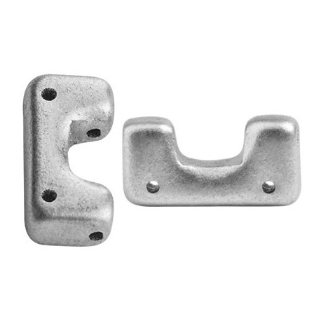 Telos® par Puca® 12x6 mm Silver Alluminium Mat - 10 pz