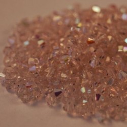 Bicono Cristallo Ceco 3 mm Rosaline - 30 pz