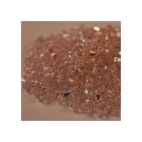 Bicono Cristallo Ceco 3 mm Rosaline - 30 pz