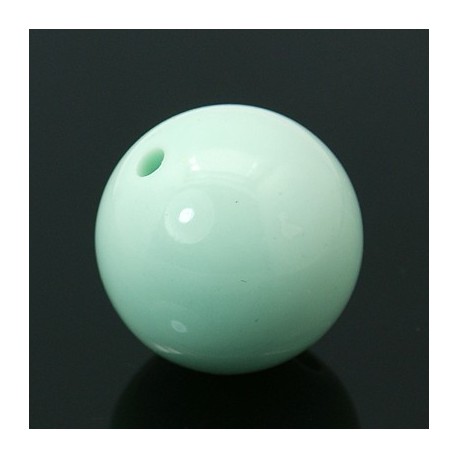 Perla Tonda in Acrilico 22 mm Turchese Chiaro - 1 pz