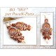 Cabochon par Puca® 25 mm Happy Festive Season Collection Limited Edition Opaque Coral Red Bronze - 1 pz