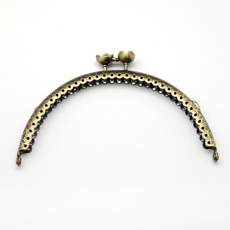 Chiusura per borsetta 126x73x11 mm Color Bronzo Anticato - 1 pz