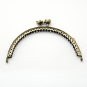 Chiusura per borsetta 126x73x11 mm Color Bronzo Anticato - 1 pz