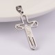 Pendente Crocifisso Acciaio 33x19,5x2 mm - 1 pz