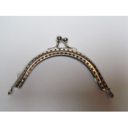 Handbag Fastening 85mm, Silver Color Plated - 1 pc