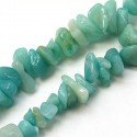 Amazonite Chips Sky Blue 4~11x3~8x2~10 mm - 1 Strand about 86 cm long