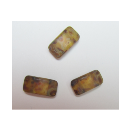 Carrier Beads 17 x 9 mm Crystal Travertin Matte - 5 pz