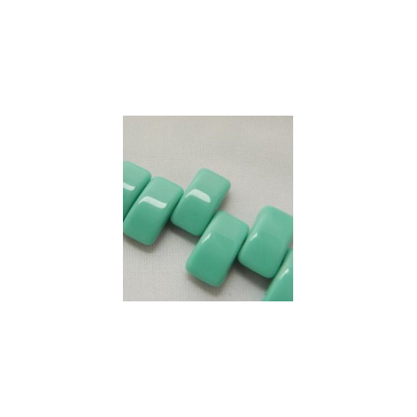 Carrier Beads 17 x 9 mm Opaque Turquoise Green - 5 pz