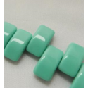 Carrier Beads 17 x 9 mm Opaque Turquoise Green - 5 pz