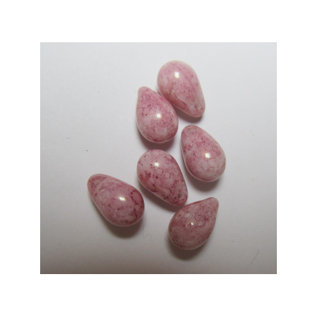 Gocce/Pere Lisce 6x9 mm Opaque Red Terracotta - 10 pz