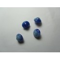 Perle forma Trottola/Bicono 10x8 mm Blu/Azzurro Variegato - 4 pz