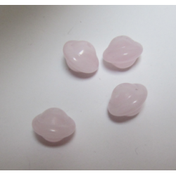 Bicone/Whirlgig Bead 10 x 8 mm Light Pink Mottled - 4 pcs