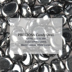 Candy Oval Beads 6x4 mm Vintage Copper - 20 pcs