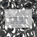 Candy Oval Beads 6x4 mm Hematite - 20 pz