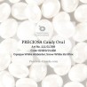 Candy Oval Beads 6x4 mm Luster Alabaster - 20 pz
