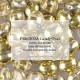 Candy Oval Beads 8x6 mm Crystal Amber - 20 pz