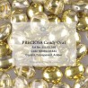 Candy Oval Beads 8x6 mm Crystal Amber - 20 pz