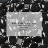 Candy Oval Beads 8x6 mm Opaque Jet - 20 pz